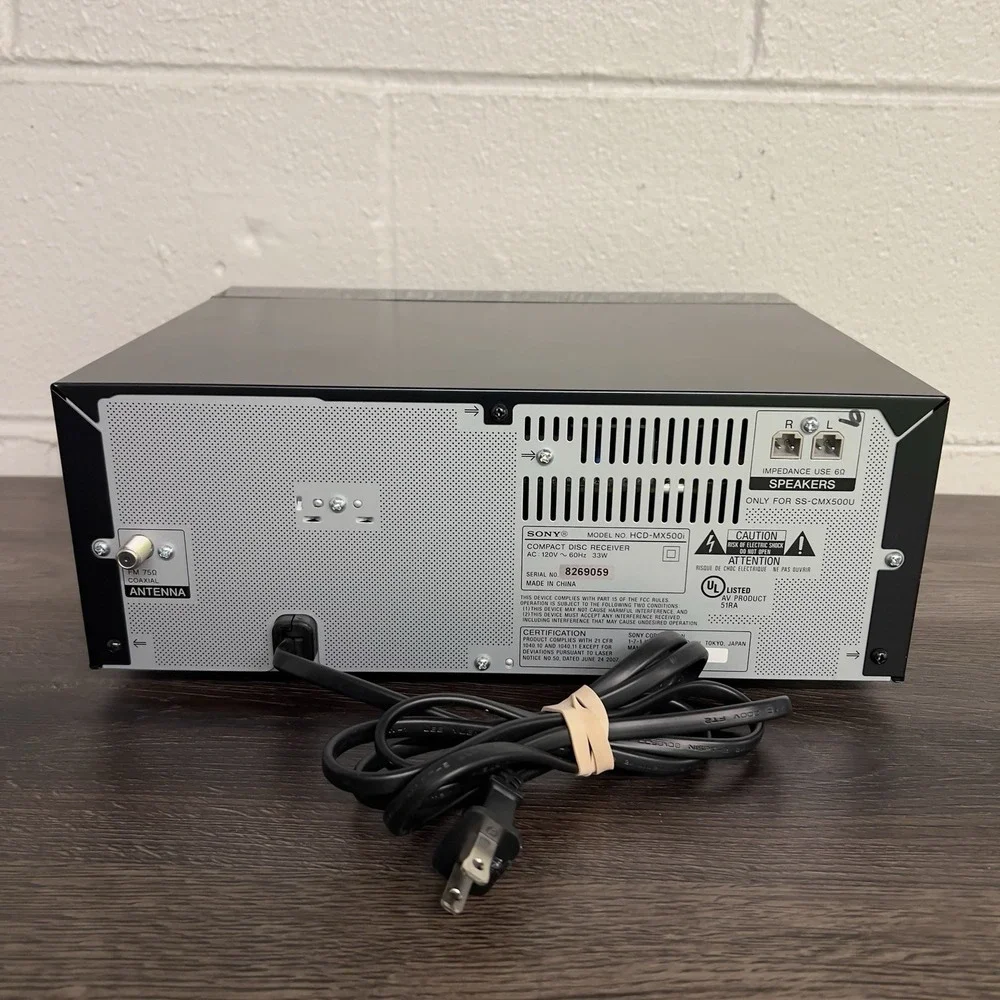 Sony HCD-MX500i Micro Hi-Fi Component System CD Receiver Main Unit Only